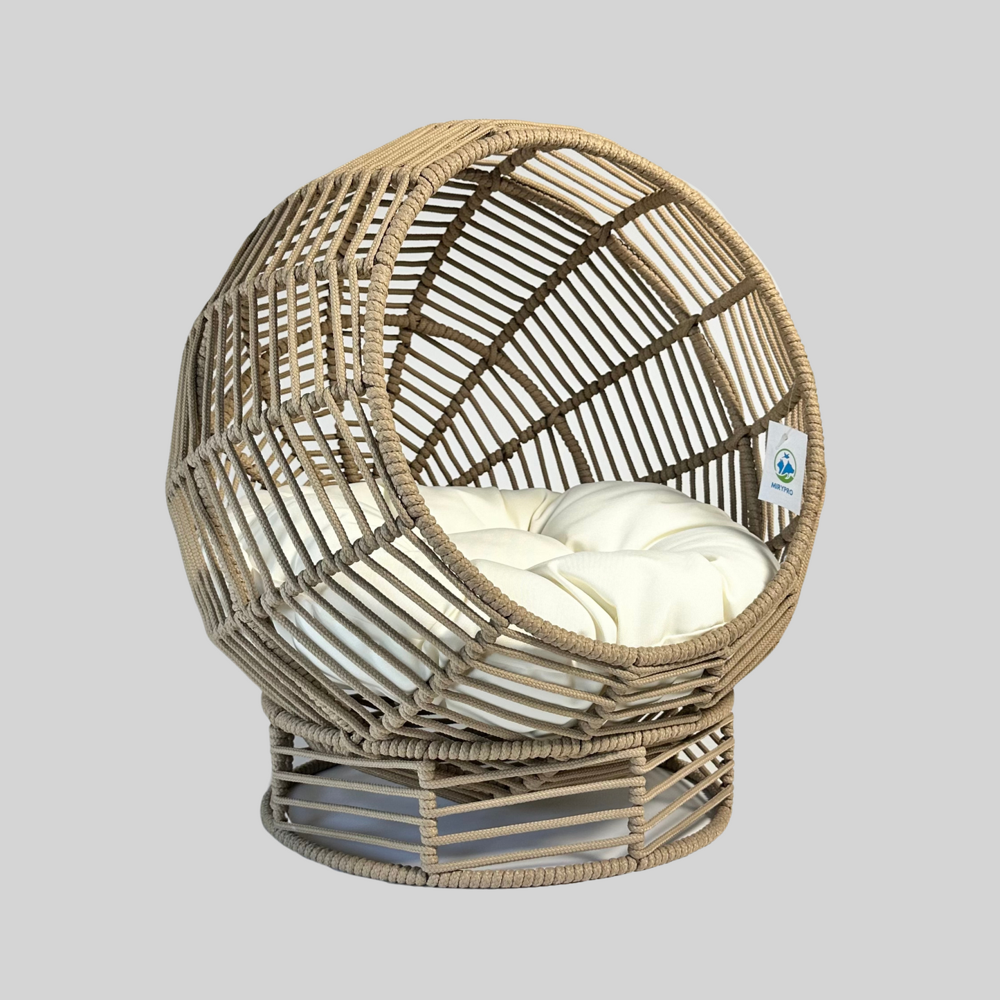 Natural Round Rope Hut