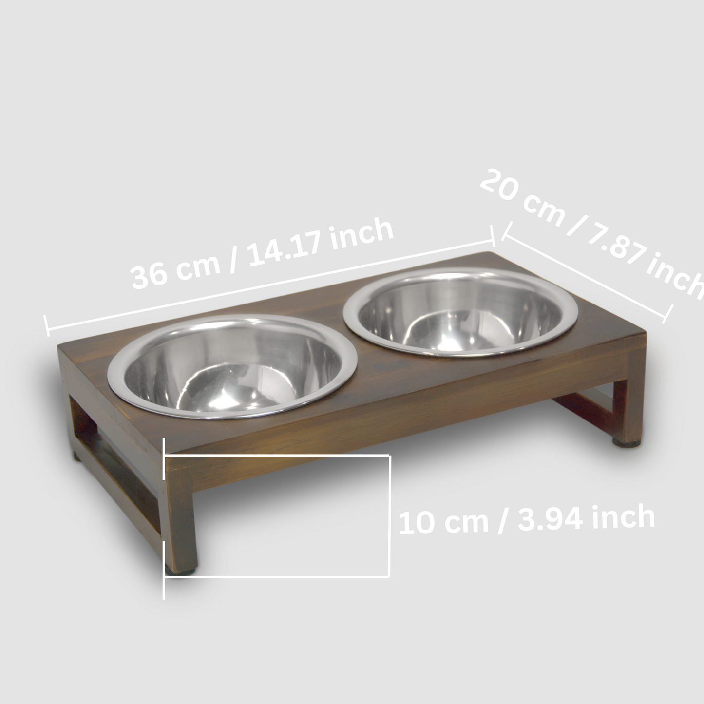 Medium Feeder With Inox Bowl