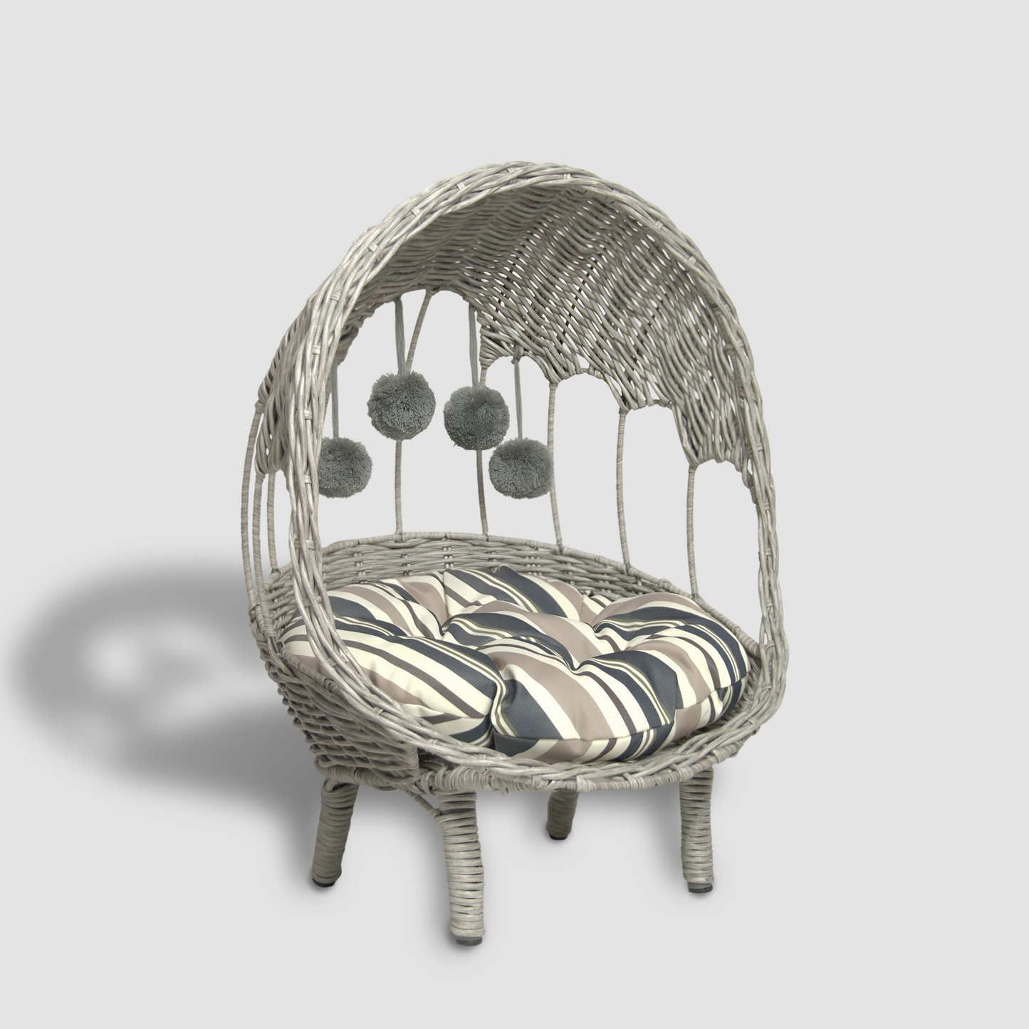 Grey Wicker Chair