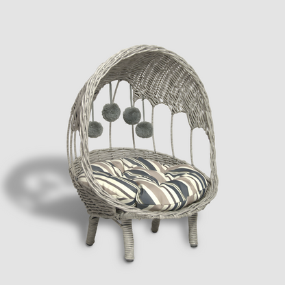 Grey Wicker Chair