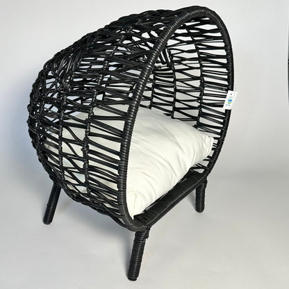 Black Wicker Hut