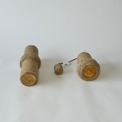 Natural Round Jute Scratcher Two Steps