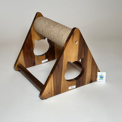 Large Natural Round Jute Scratch & Massage With Spin