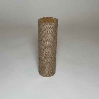 Large Natural Round Jute Scratch & Massage With Spin