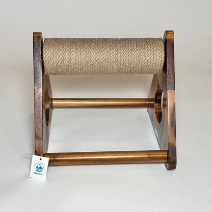 Large Natural Round Jute Scratch & Massage With Spin