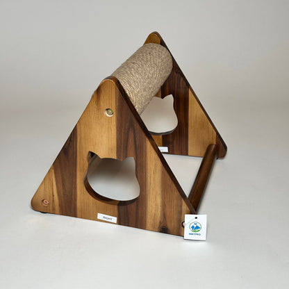 Large Natural Round Jute Scratch & Massage With Spin