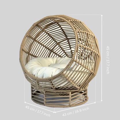 Natural Round Rope Hut