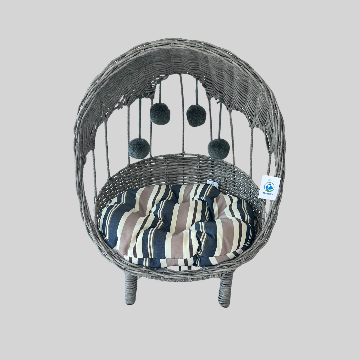 Grey Wicker Chair