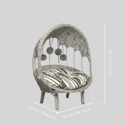 Grey Wicker Chair